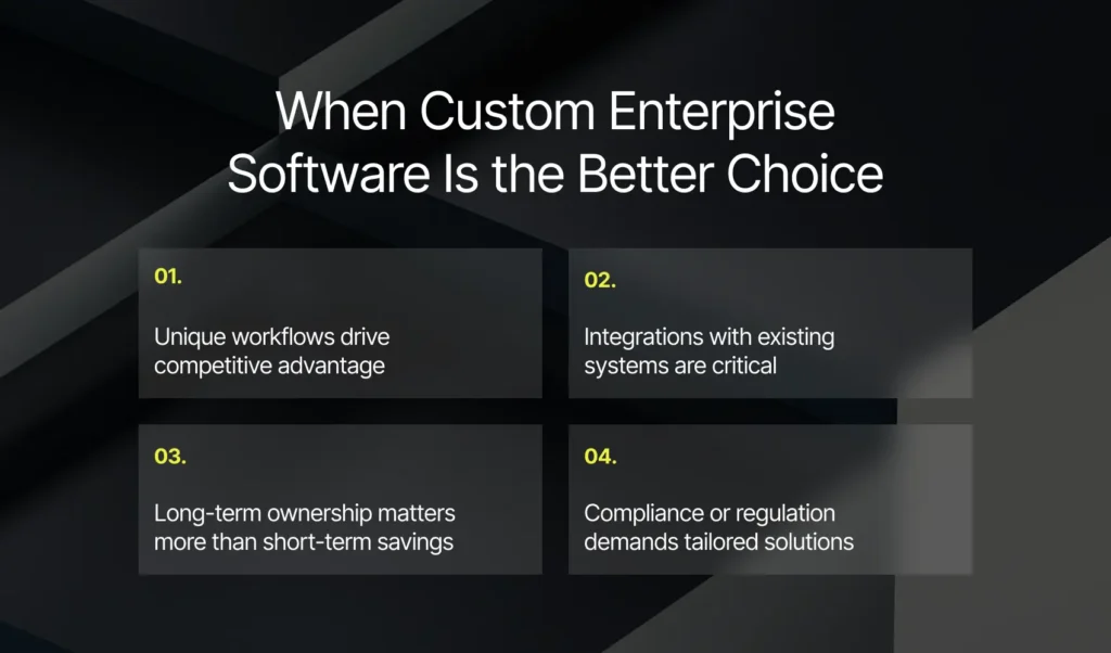 When Custom Enterprise Software Is the Better Choice
